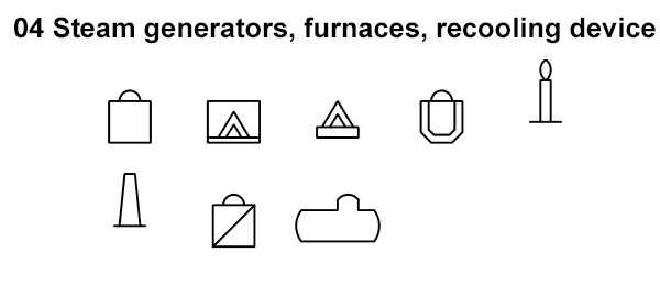 P&ID Symbols Steam generator furnaces recooling device